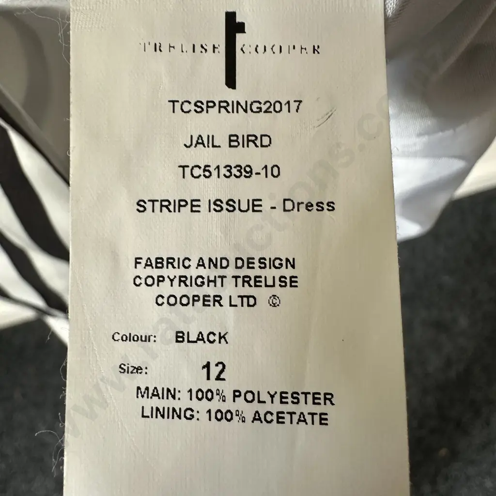Trelise Cooper "Jail Bird" Stripe Issue Dress size 12 Image 1++