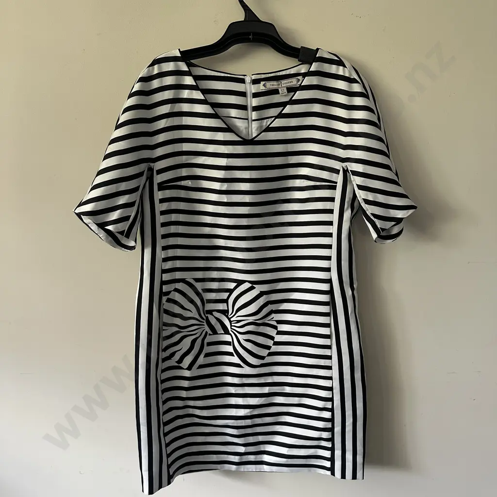 Trelise Cooper "Jail Bird" Stripe Issue Dress size 12 Image 1++