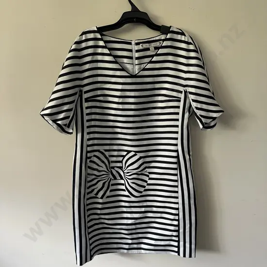 Trelise Cooper "Jail Bird" Stripe Issue Dress size 12