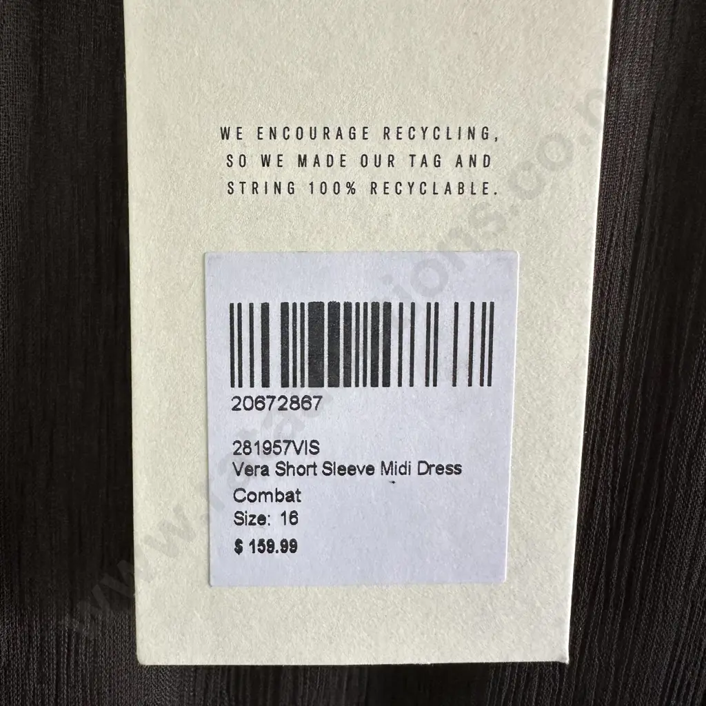 MAX short sleeve midi dress with tag size 16 Image 1++