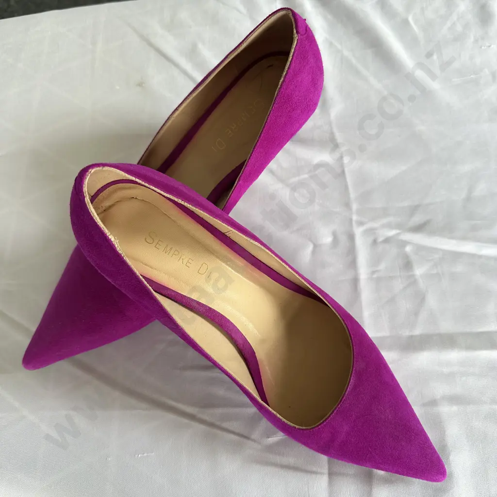 SEMPRE DI Pink Suede shoes 40 Image 1++