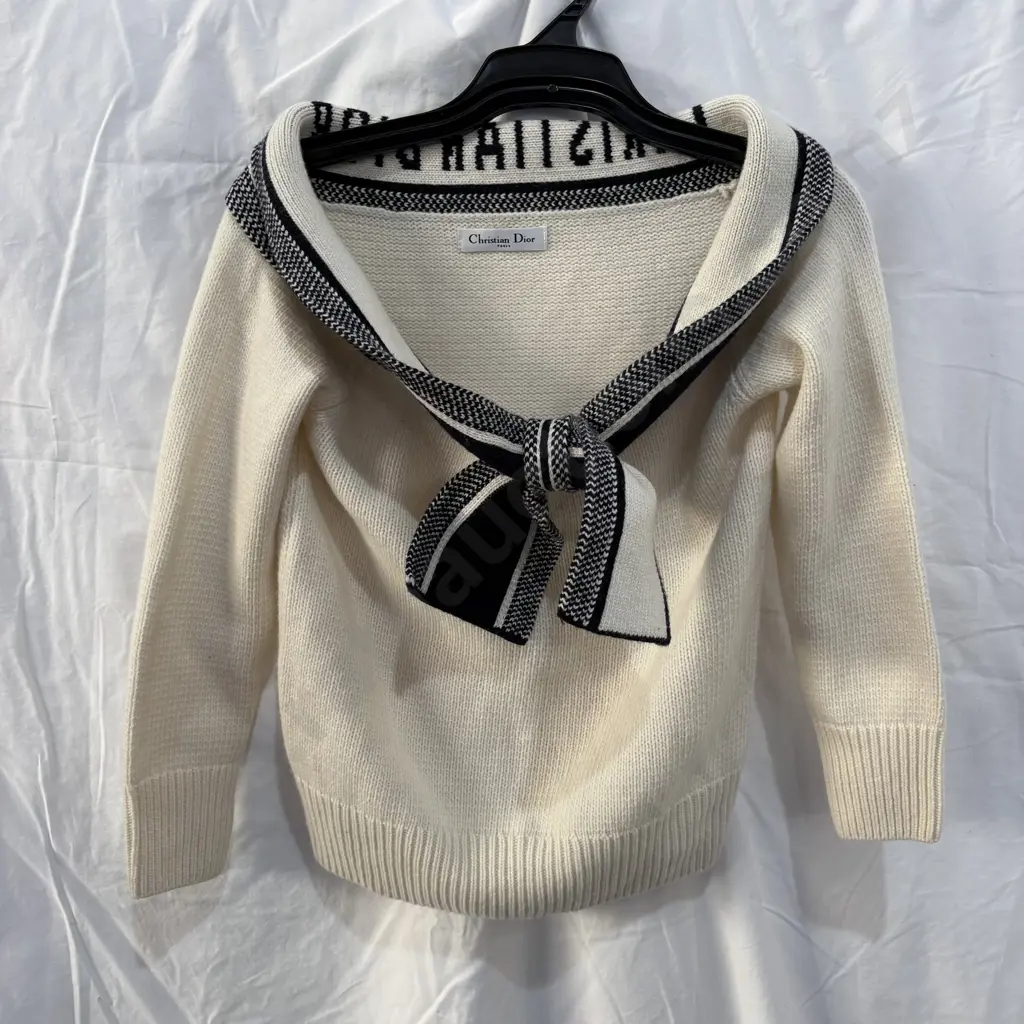 CHRISTIAN DIOR cashmere and wool sailors knit Image 1++