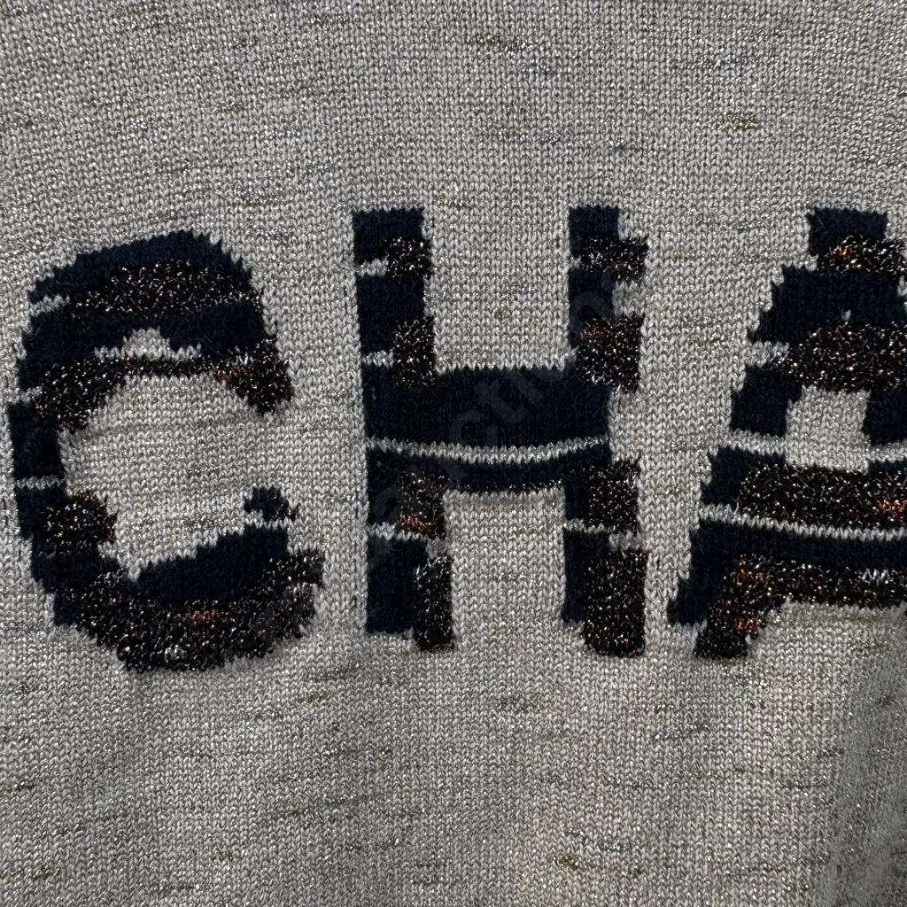 CHANEL Beige cashmere & cotton sweeter size 36 Image 1++