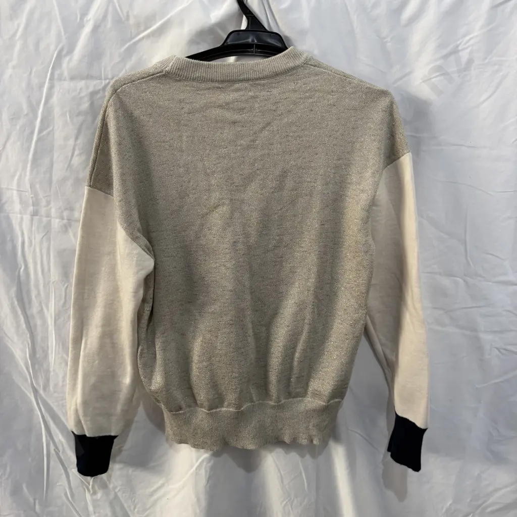 CHANEL Beige cashmere & cotton sweeter size 36 Image 1++