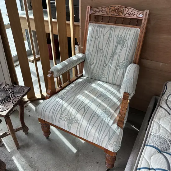 antique grandfather chair