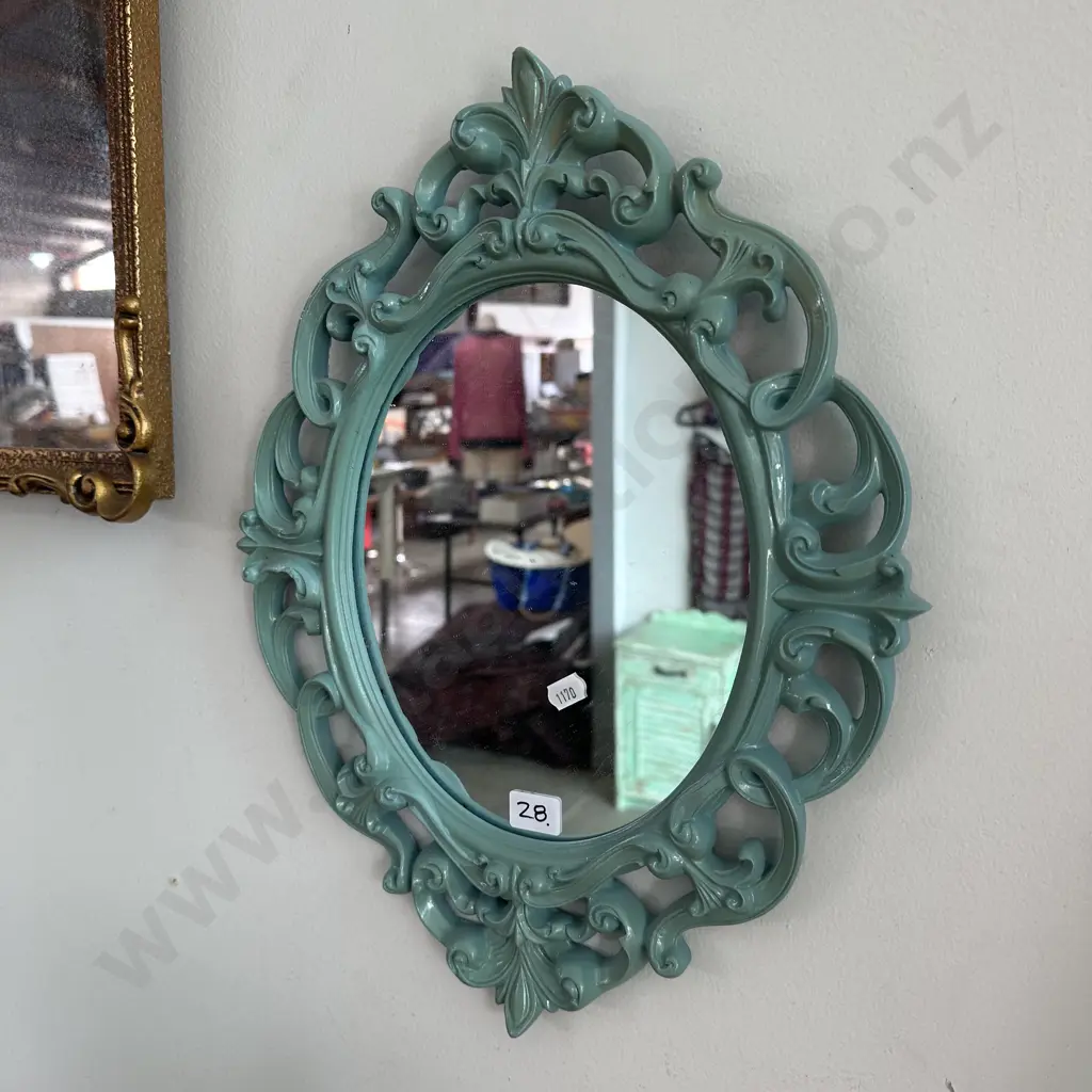 resin framed mirror 400 x 300mm Image 1++