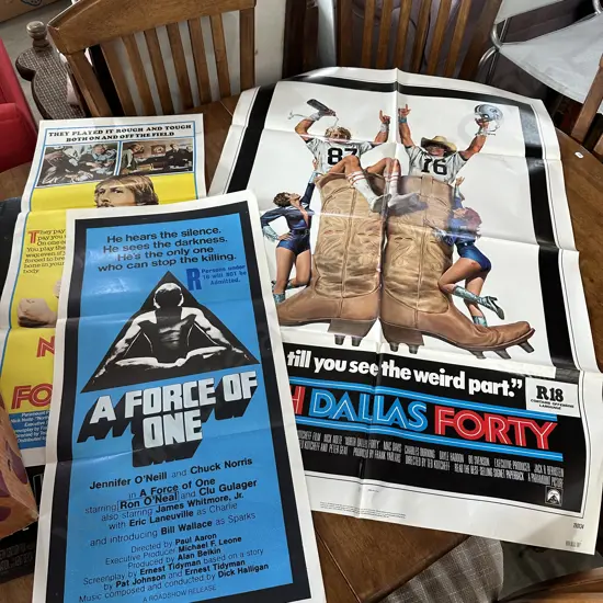 Large lot of movie posters.