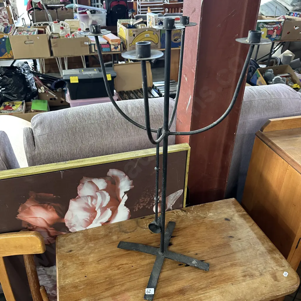 Vintage wrought iron Candelabra. Image 1++
