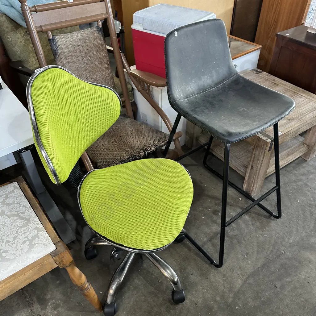 bar stool and office chair Image 1++