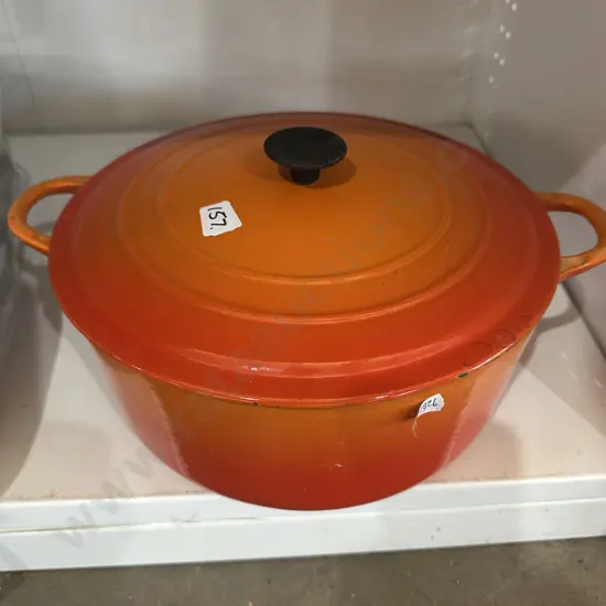 large Le Creuset pot (enamel inside not great)
