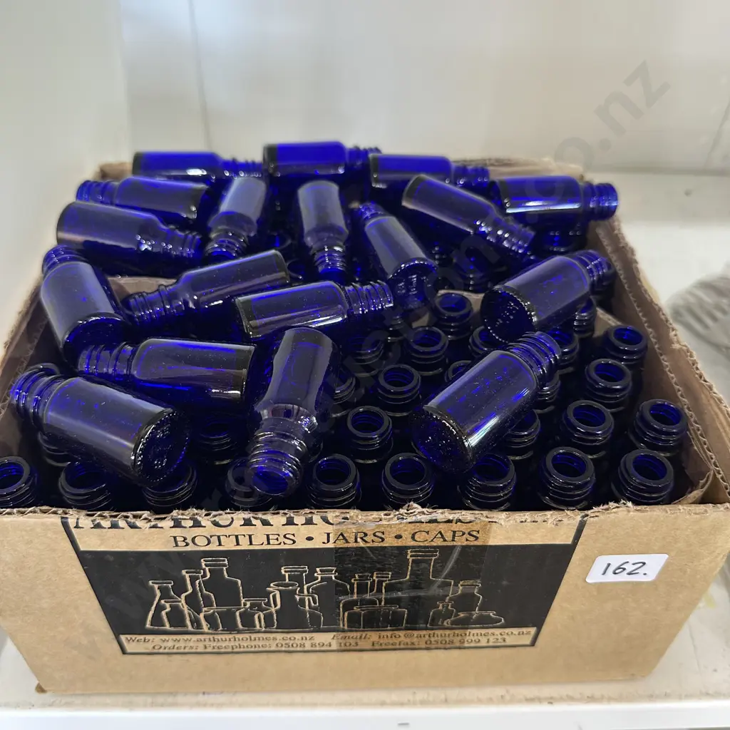 new Blue glass mini bottles Image 1++