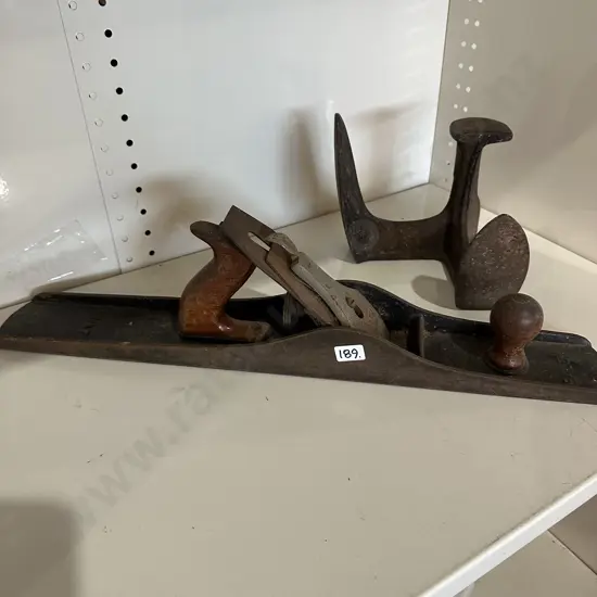 large plane and anvil