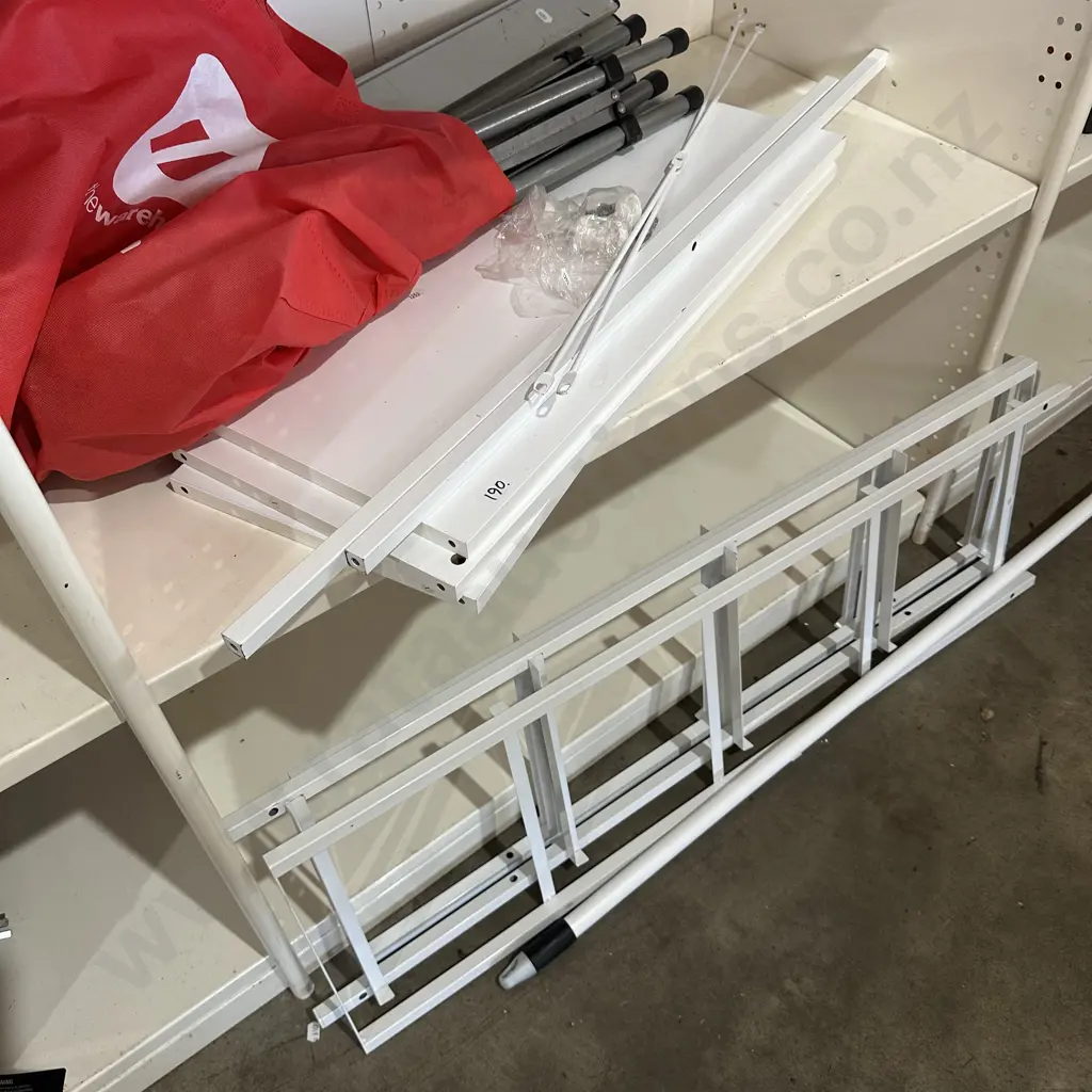 shelf, camp bedbase, broom Image 1++