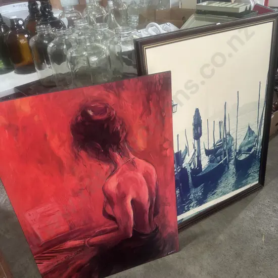 Two large pictures.