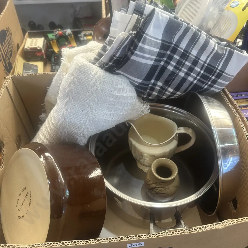 Lidded stock pot and Temuka plus china etc. Image 1++