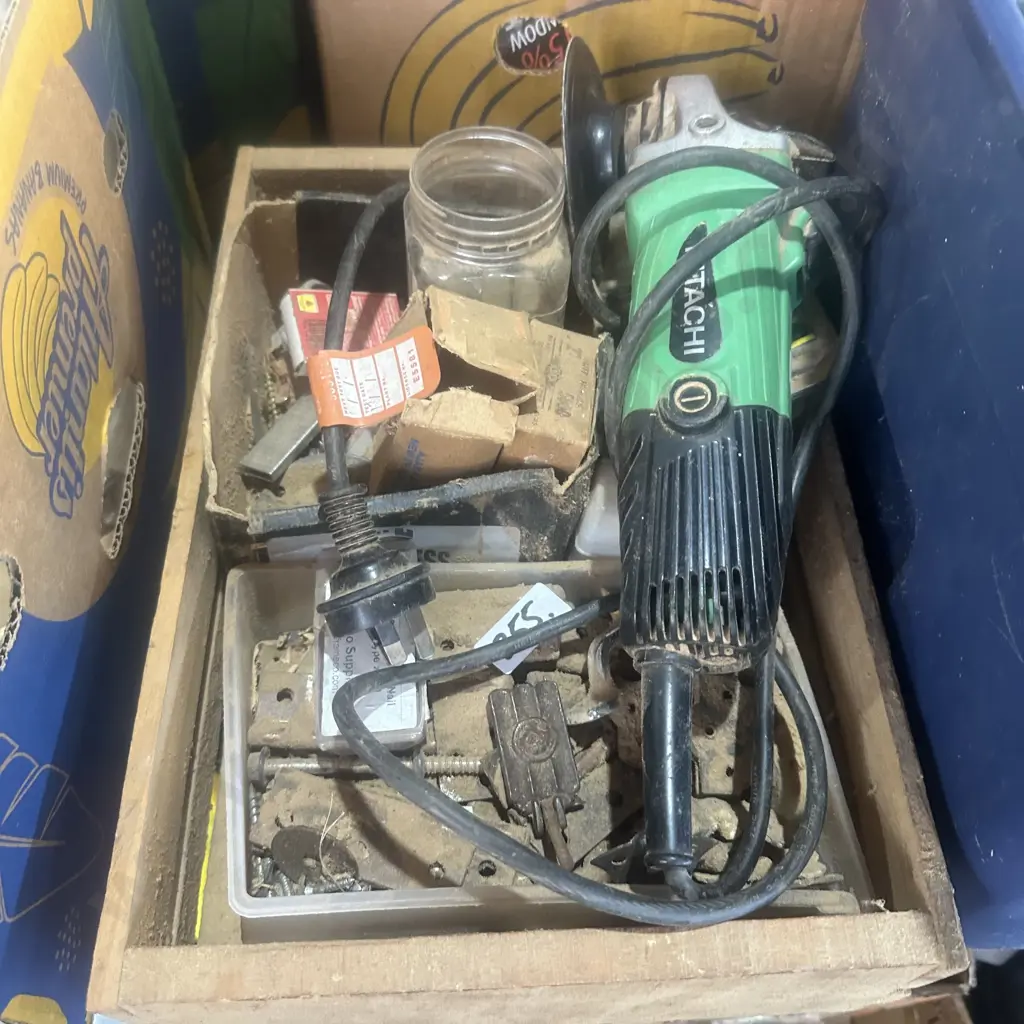 Angle grinder, hinges and hardware etc. Image 1++