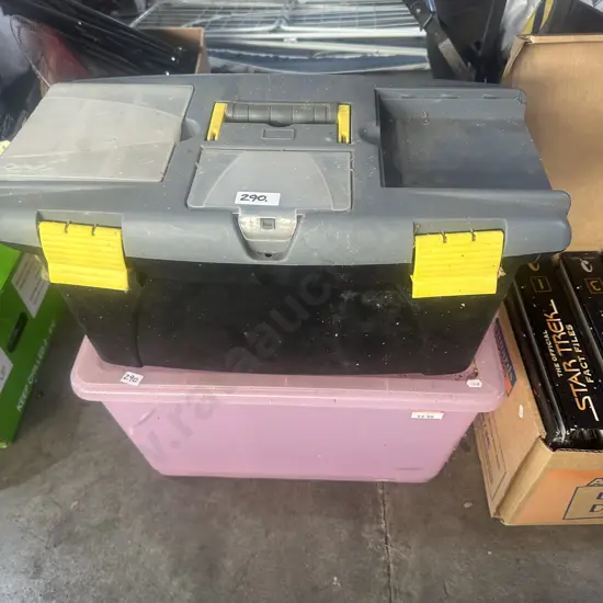 tool box and bin