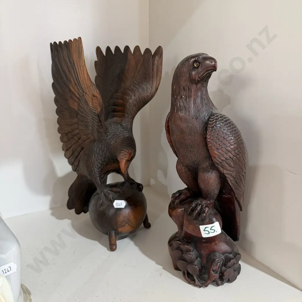 carved hardwood Eagles Image 1++