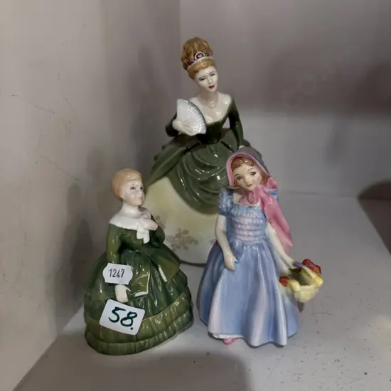 3 Royal Doulton figurines