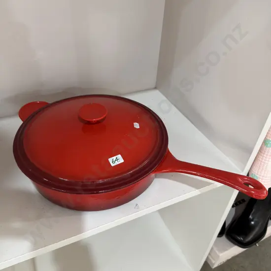 large enamel lidded pan
