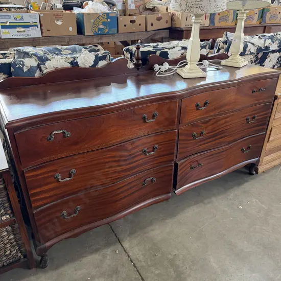 matching serpentine twin chest drawers
