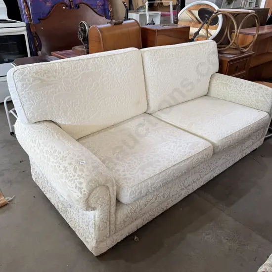 Wilson & Nicholson made in NZ  sofa with jungle animal pattern fabric