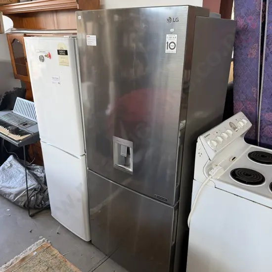 large stainless fridge freezer good condition