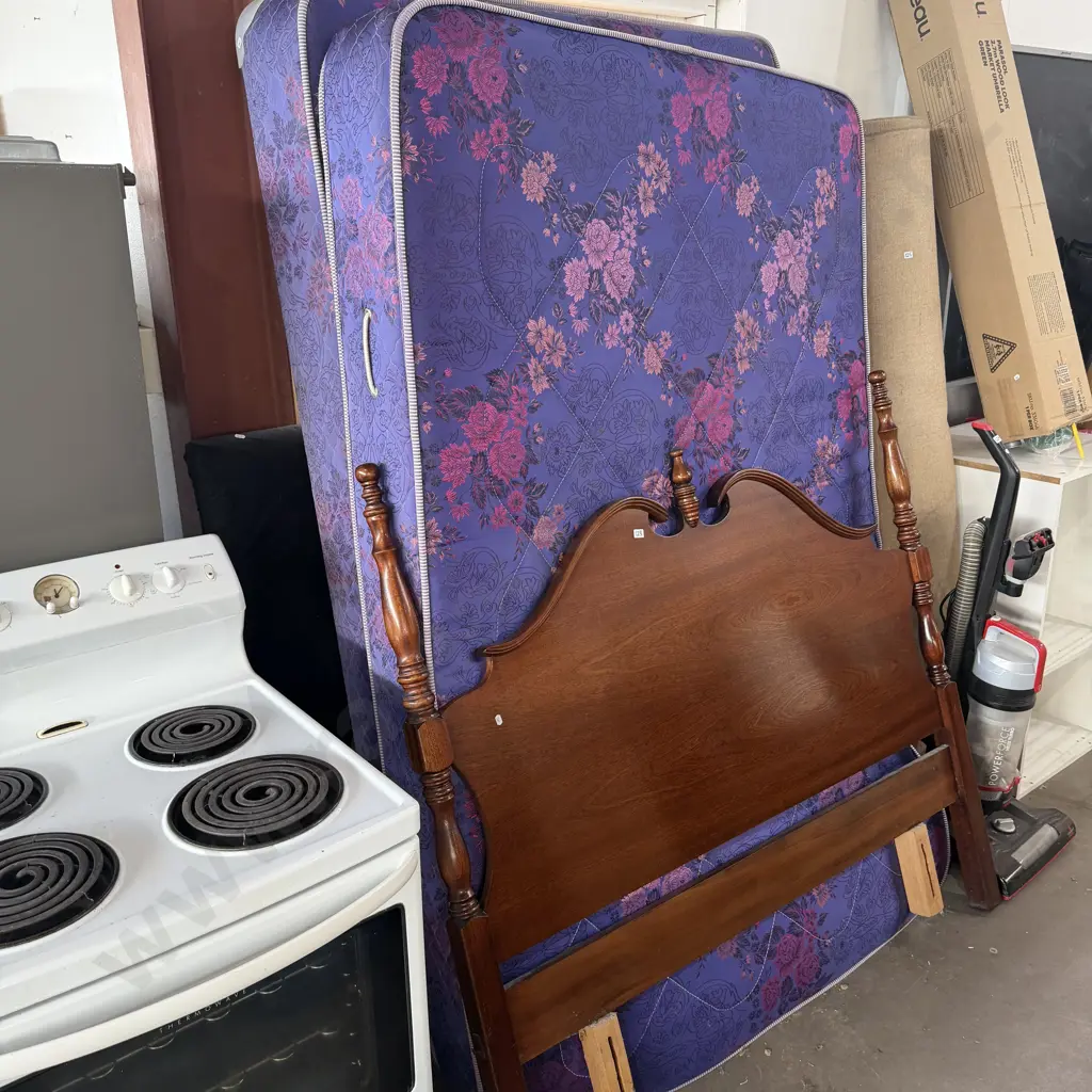 double bed and headboard Image 1++