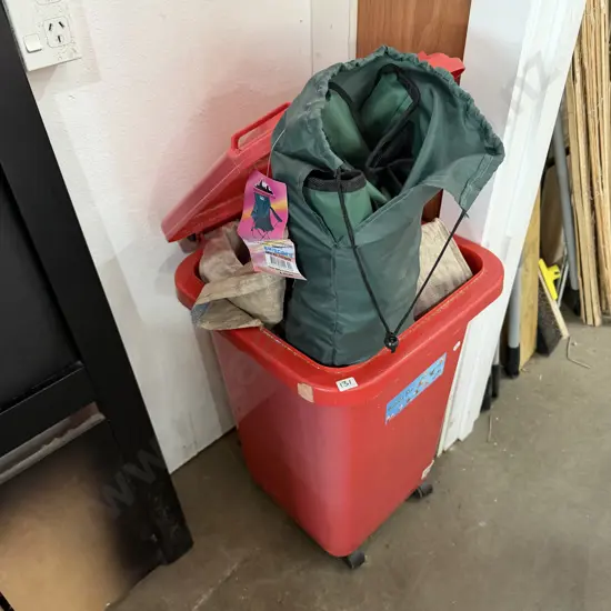 wheely bin and contents
