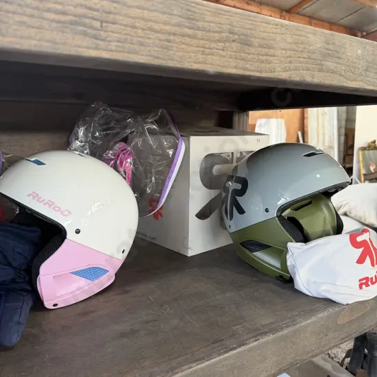 2 helmets