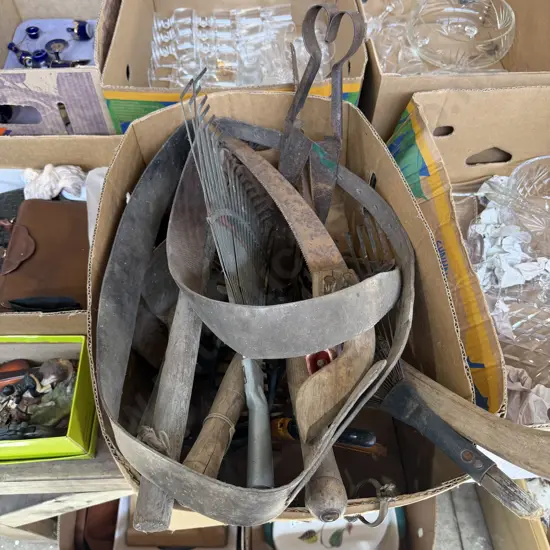 Box of old tools.