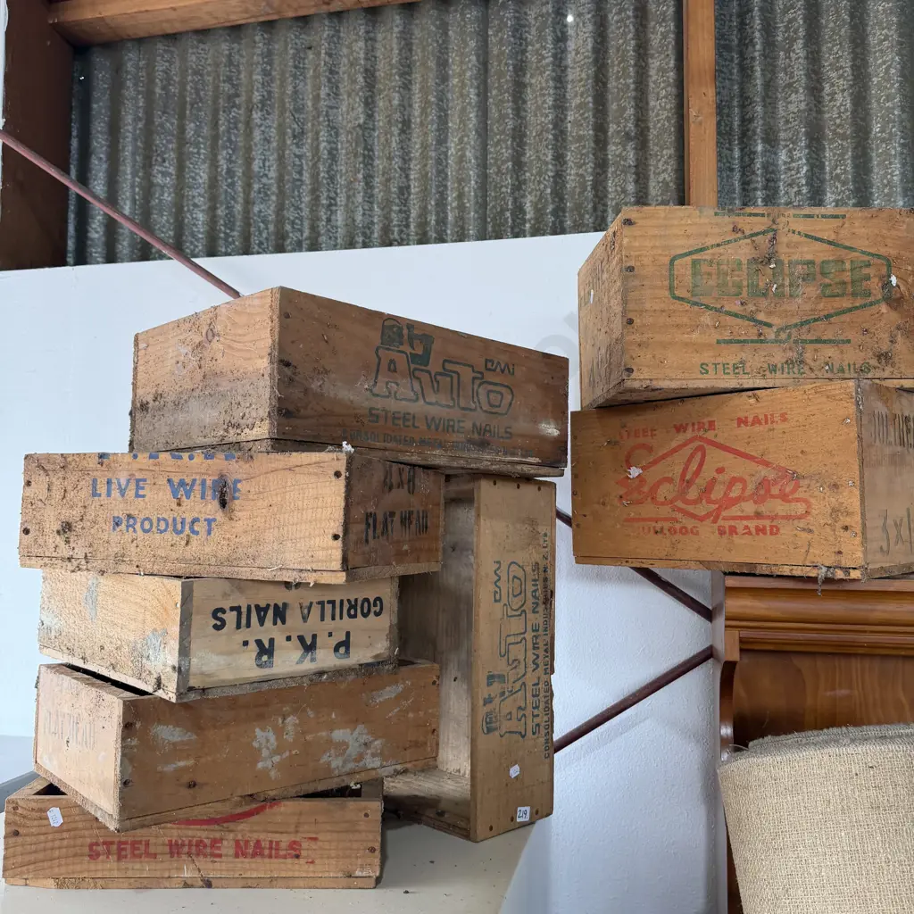 Collection of wooden boxes. Image 1++