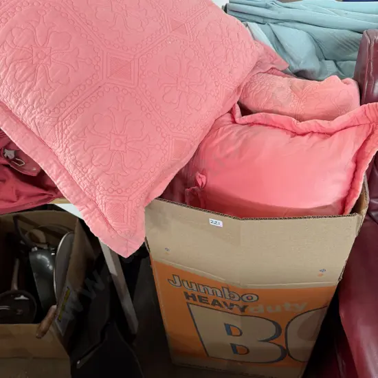Bedding and cushions.