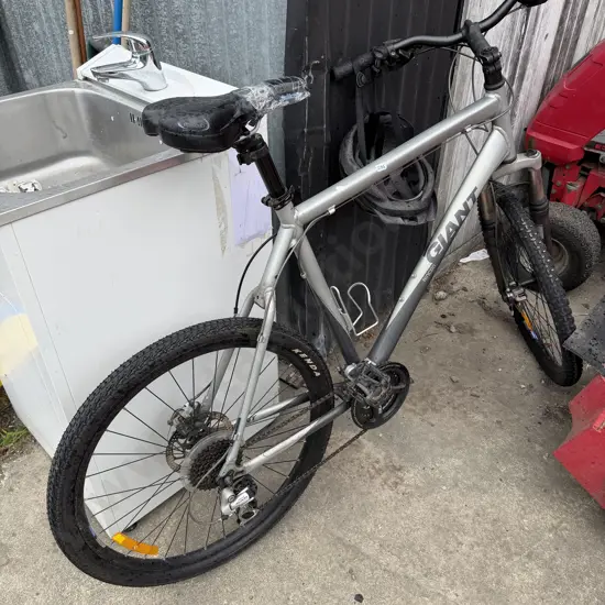 giant bike and helmet