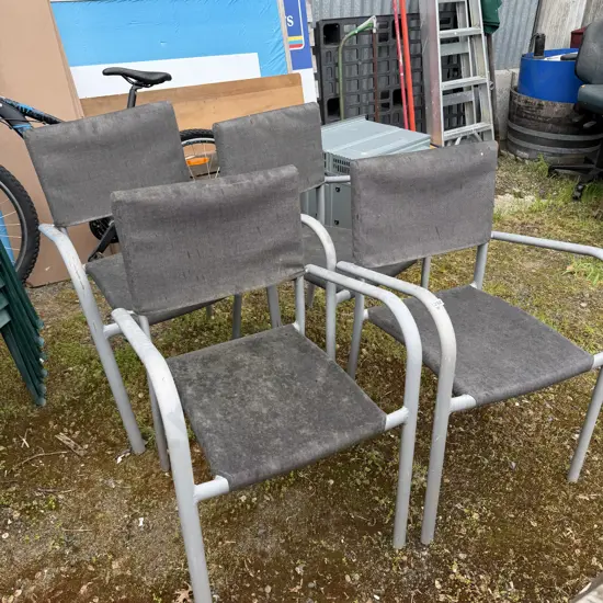 4 x outdoor chairs