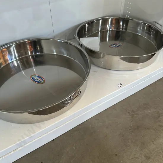 2 s/s trays