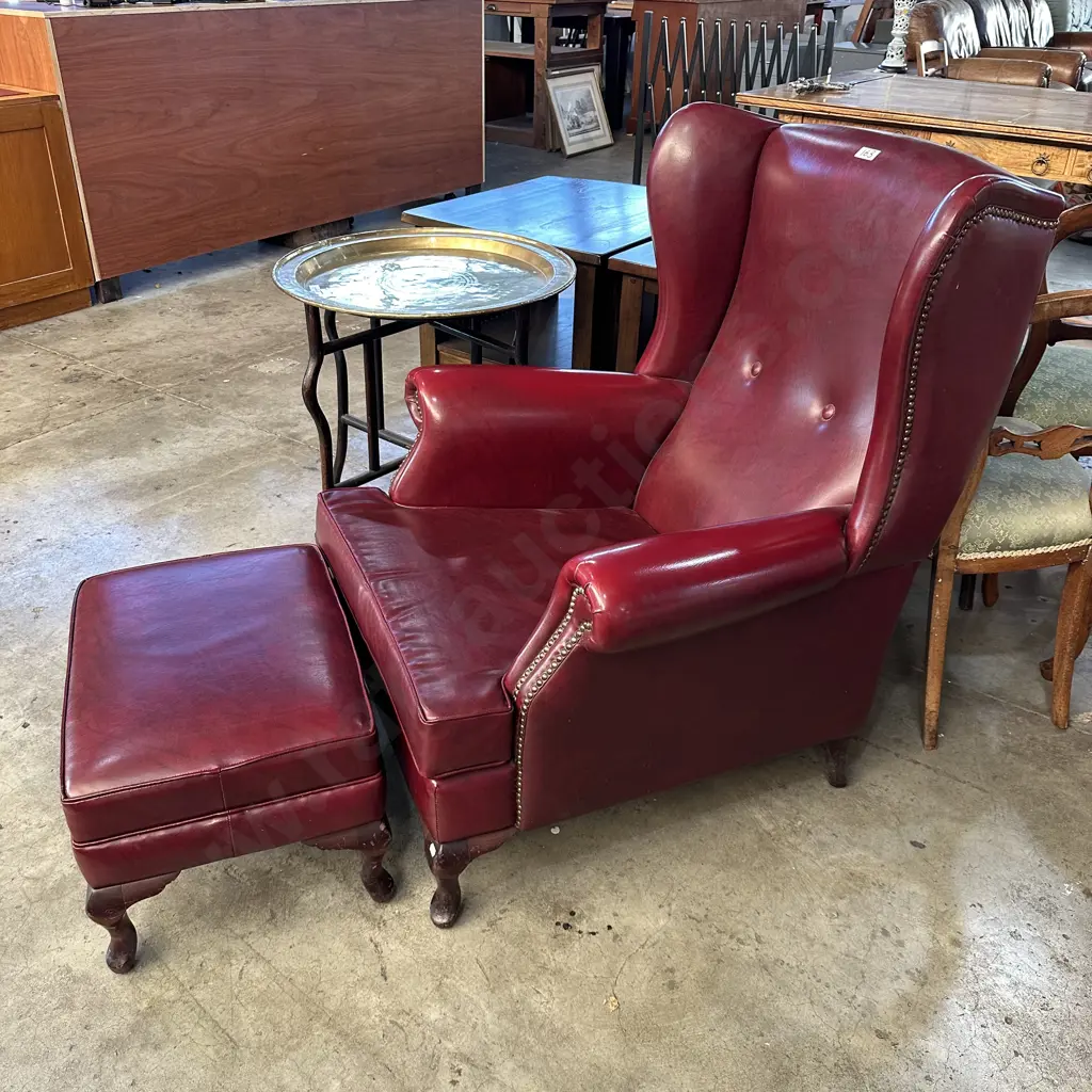red chair and stool Image 1++
