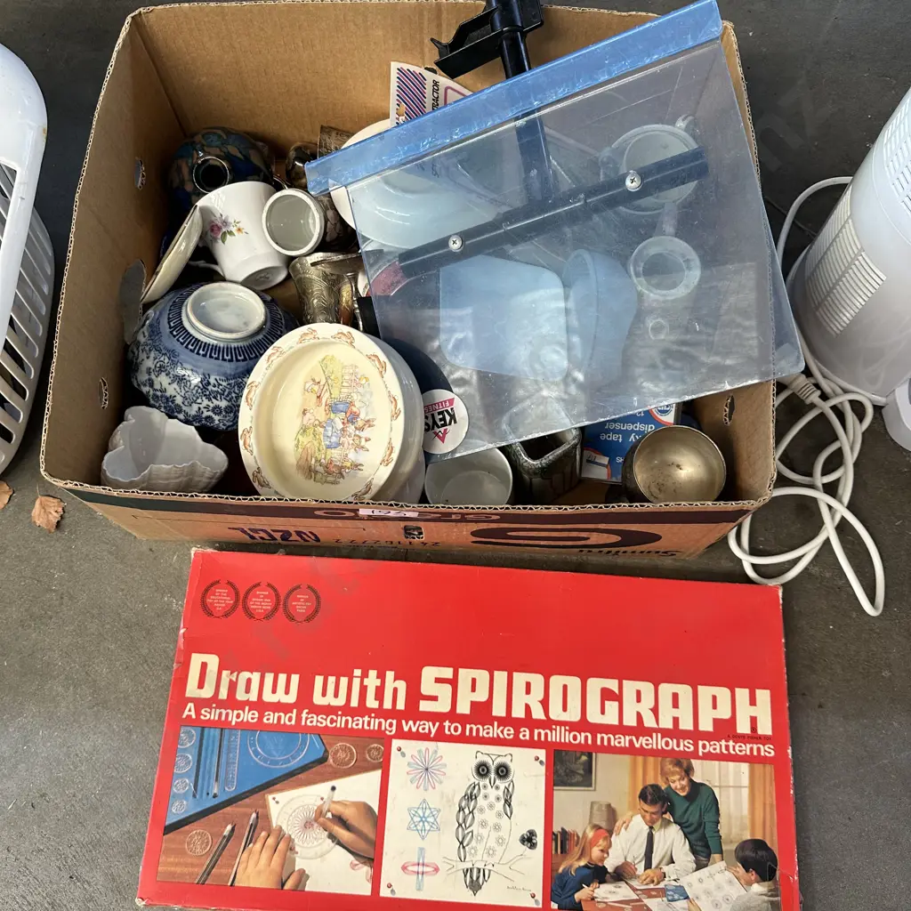 box bunnykins china silver spirograph Image 1++