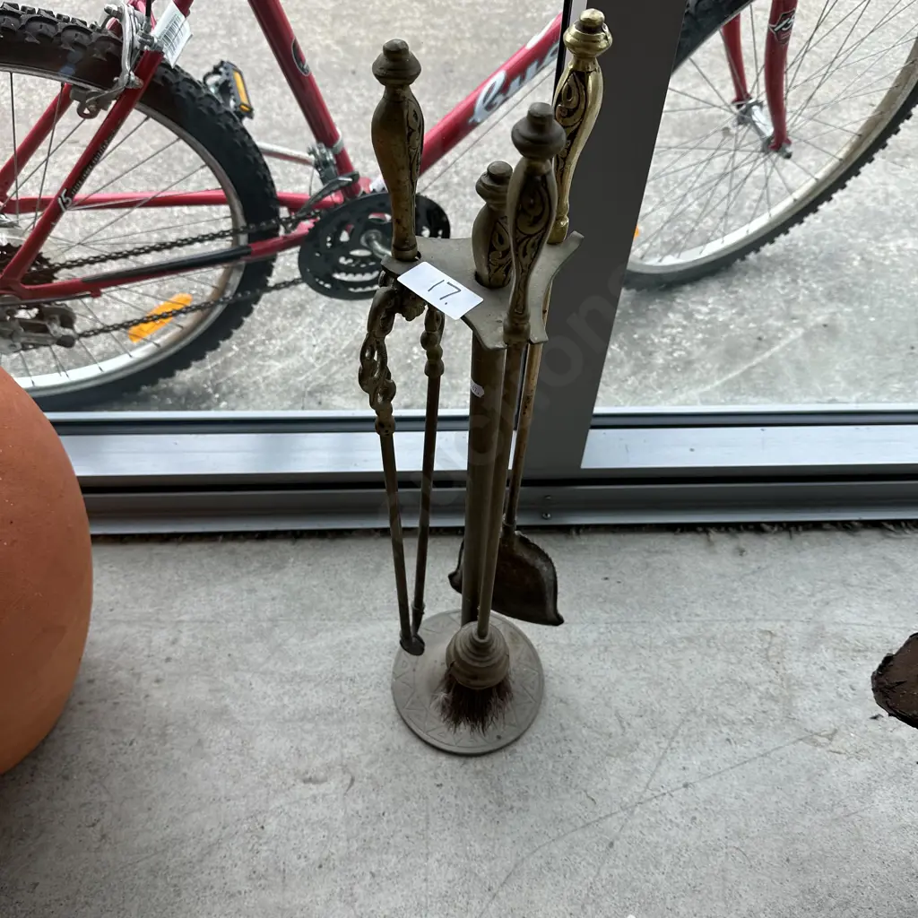 Brass Fire tool set Image 1++