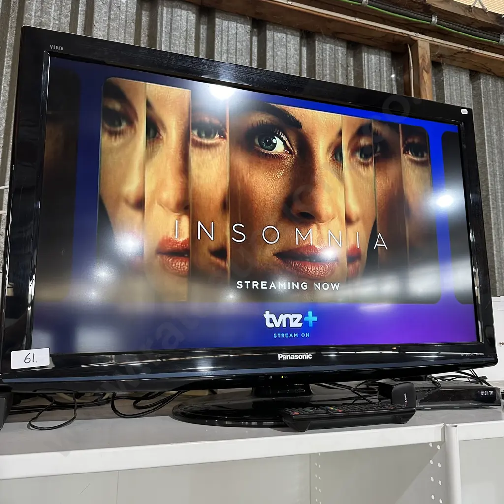 Panasonic 37inch TV with remote plus smart TV items Image 1++