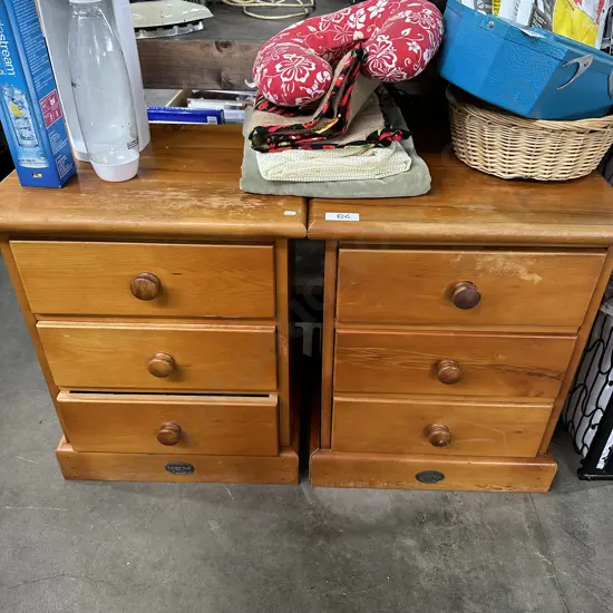 Pr matching wooden bedsides