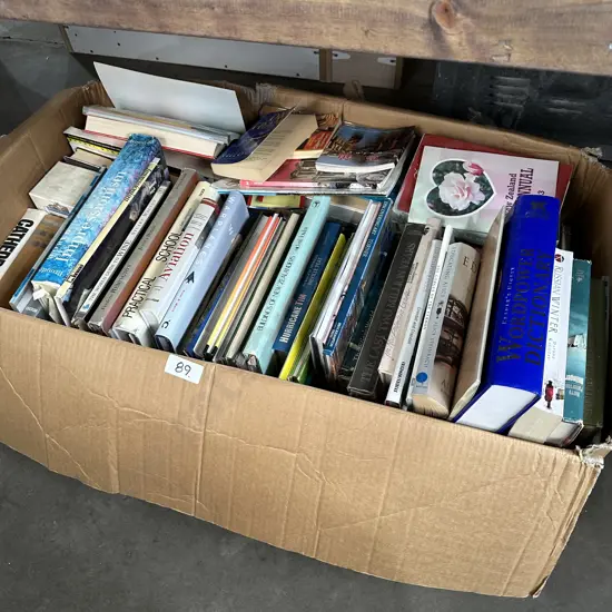 Large box of books