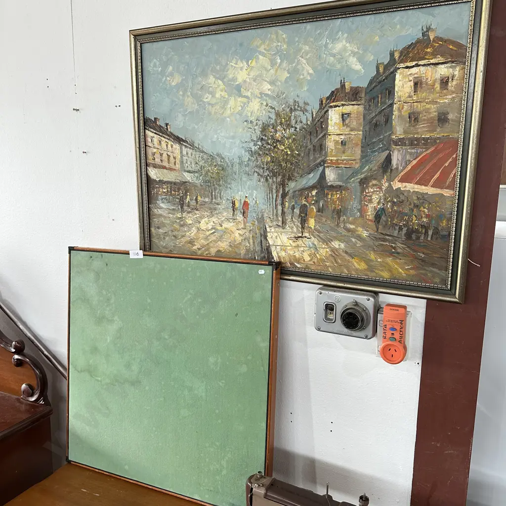 Painting and card table Image 1++