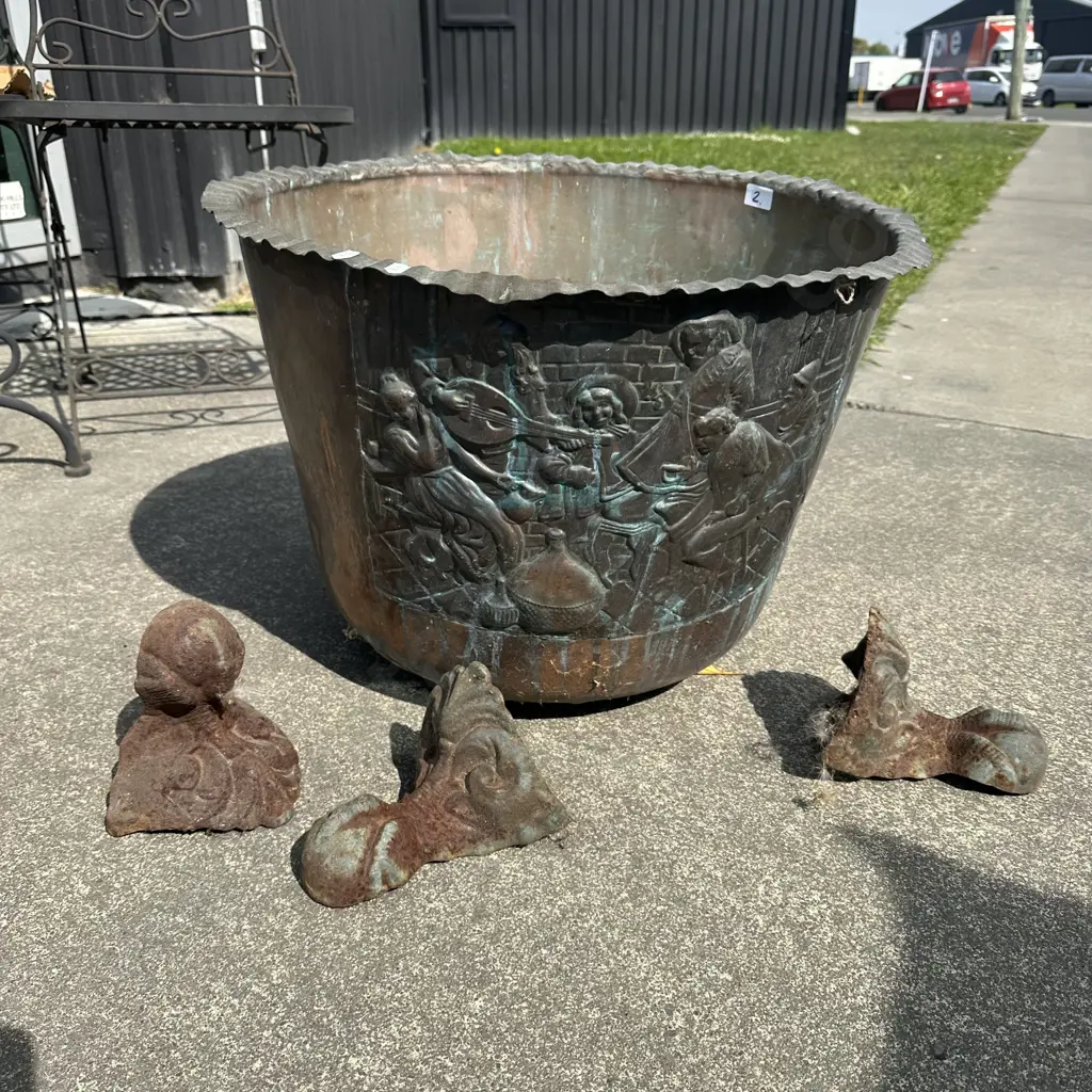 Copper with 3 detached bath legs Image 1++