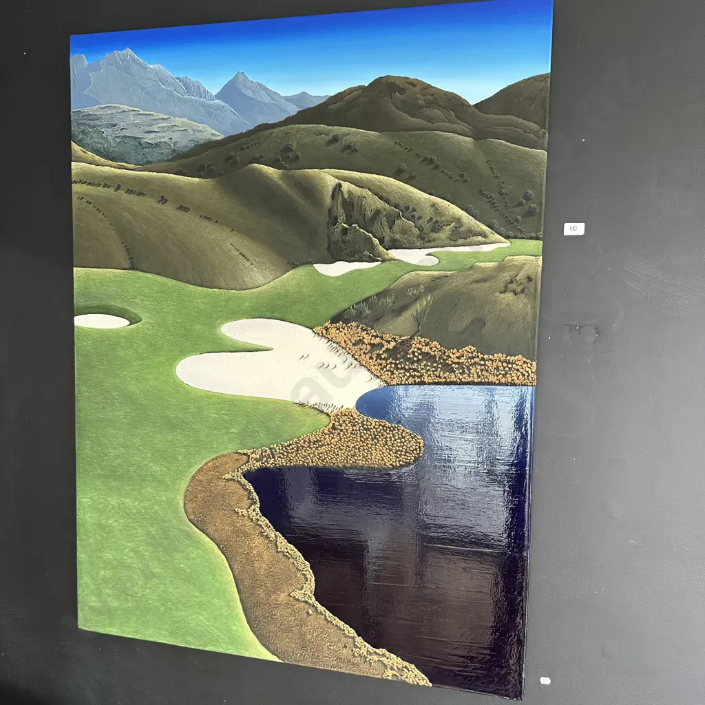 THE CANYON 920x1220 is on Michael Hills golf course, it is one of Jochens master pieces from the golf course series Image 1++