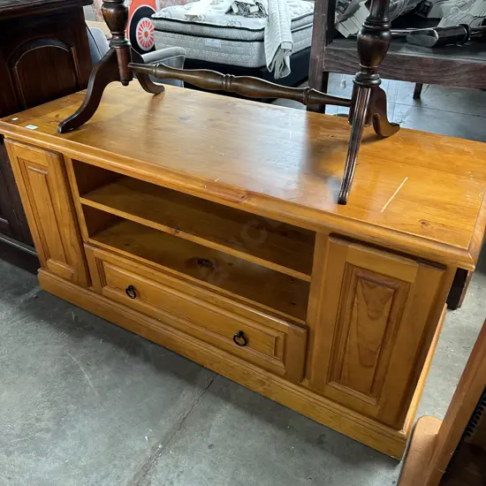 Pine TV console
