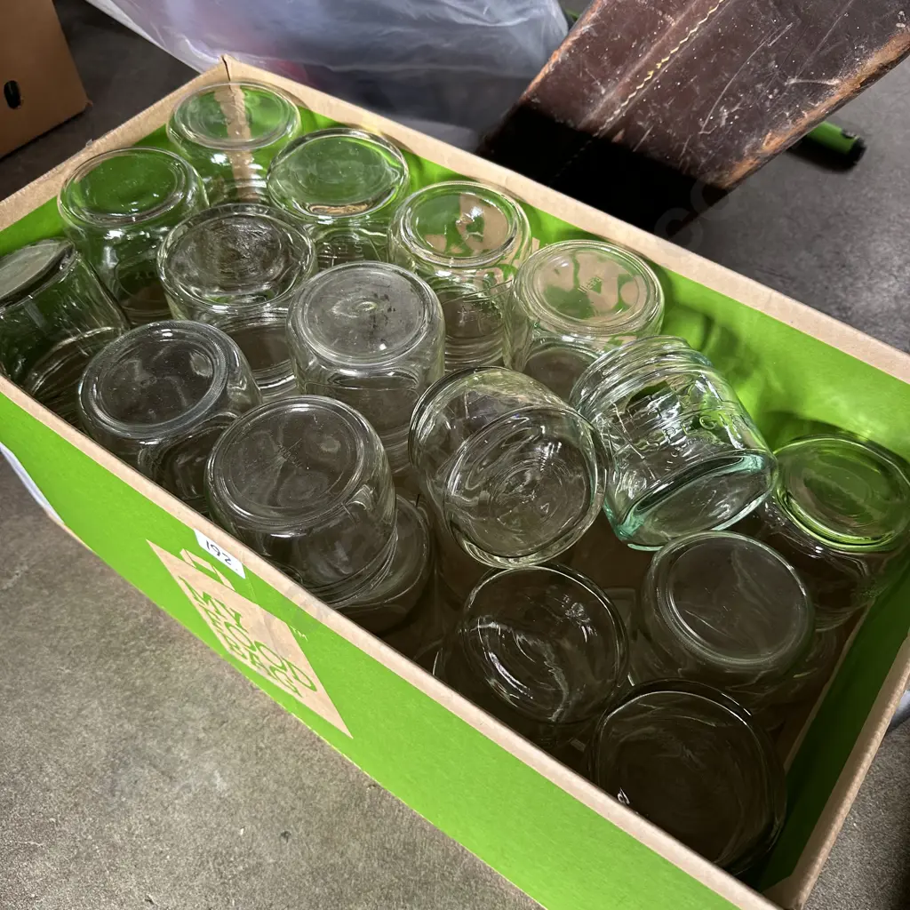 Appox 20 half jars and 10 full jars Image 1++