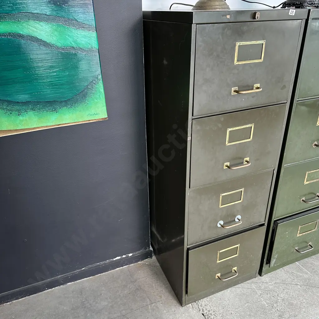 Vintage steel file cabinet Image 1++