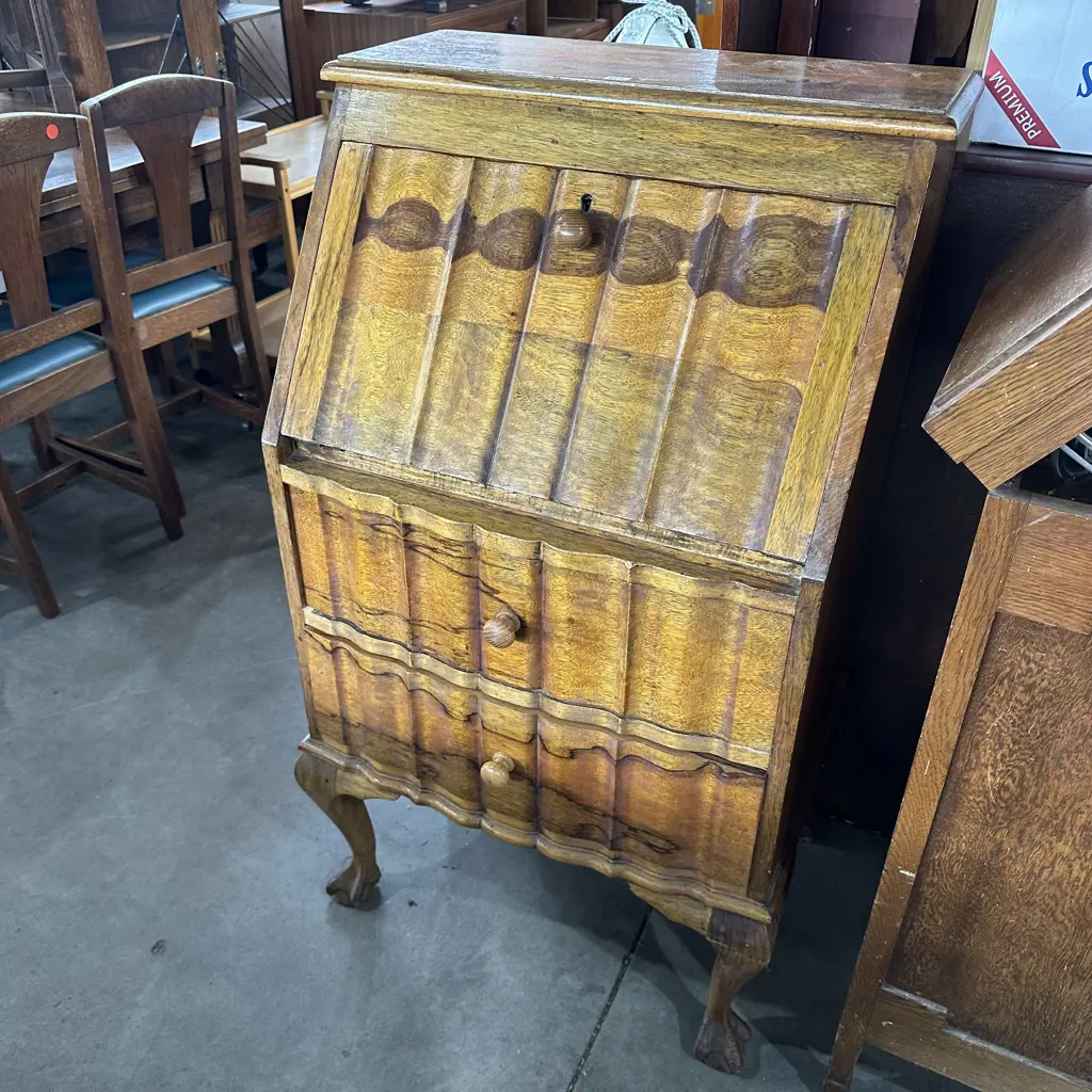 South African wood drop front desk Image 1++