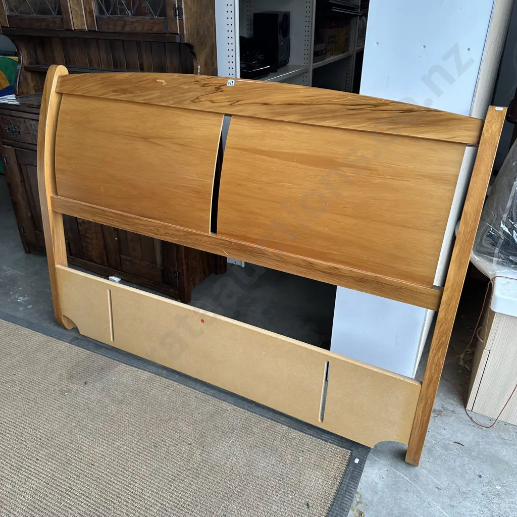Rimu queensize headboard (small mark) Image 1++